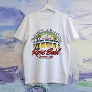 California University Football Mascot, Michigan Wolverines Rose Bowl T-Shirt PM